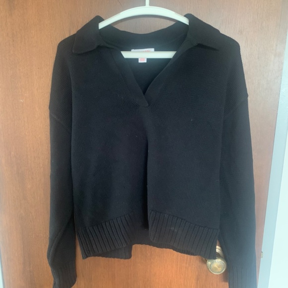 Women’s black polo sweater - Picture 2 of 2